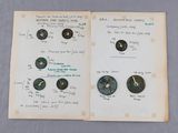 un livre sur lequel figurent toutes sortes de boutons différents