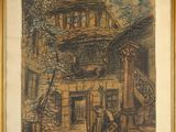 a picture of a painting on the wall of a house