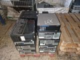 a pile of electronics sitting on top of a pallet