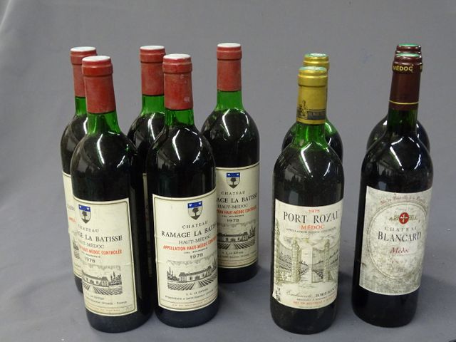 HAUT MEDOC, CHATEAU RAMAGE LA BATISSE, 5 bouteilles de 1978 ; MED...