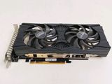 a close up of a video card with two fans on it