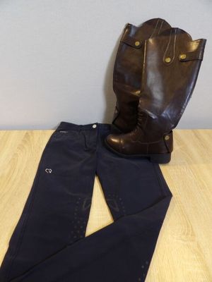 EGO7 - Lot de 2 articles d'équitation - 1 pantalon EGO7, Ble…