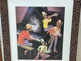 a picture of a picture of a group of people playing a musical instrument