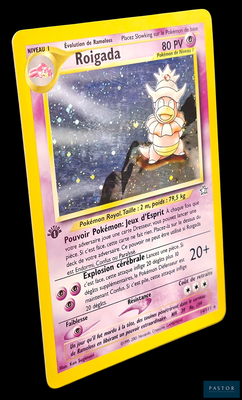 une image d'une carte Pokémon sur laquelle figure Roigaada