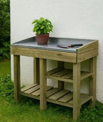 Lot de 3 Tables de rempotage FLORINE en pin sylvestre traité…