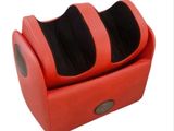 une image représentant un appareil de massage pour les pieds de couleur rouge muni de deux coussinets noirs