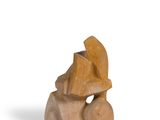 a figurine of a dog with a hat on it ' s head