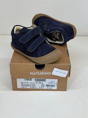 chaussures en daim bleu marine pour petit garçon, avec des bandes Velcro