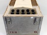 a box with six bottles of wine inside of it