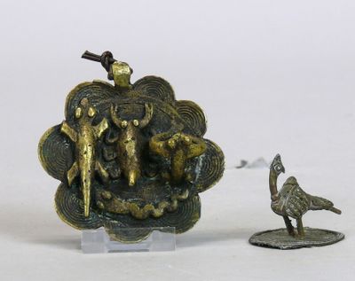 Pendentif en alliage de cuivre à patine sombre d’usage polyl…