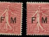 une paire de timbres représentant un homme et une femme