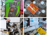 de nombreuses photos différentes représentant toute une gamme de bouteilles et de récipients