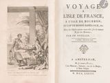 an old book with a picture of a man and a woman sitting at a table in front of a window