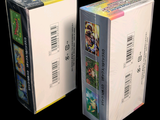 two boxes that are sitting side by side on a black background