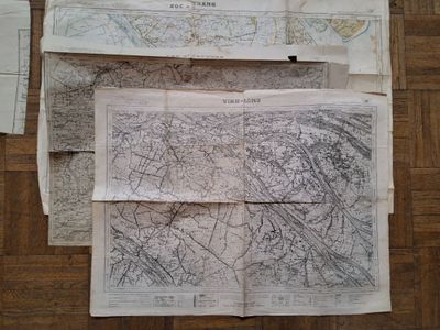 CARTES GEOGRAPHIQUES - Lot de 3 cartes : Soc-Trang Indochine…