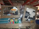 two boxes with stuffed animals in them in a store