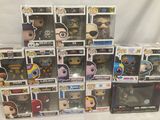 a bunch of pop vinyl figures are stacked on top of each other