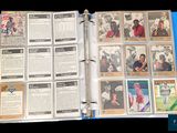a picture of a baseball card album with baseball cards in it