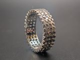 a close up of a ring on a table