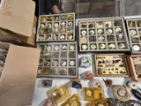 many different types of chocolates in boxes on the table