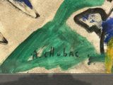 a picture of a painting on the wall of a building
