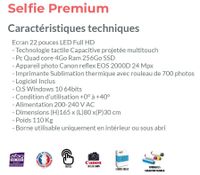 Borne de photos dite BORNE SELFIE PREMIUM (photo 5)