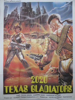 une image représentant une affiche de film sur laquelle figure un homme tenant un pistolet
