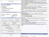 une image d'un formulaire d'immatriculation de voiture comportant un code-barres