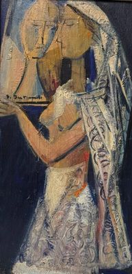 Solange BERTRAND (1913-2011). Les mariés. - Photo 1