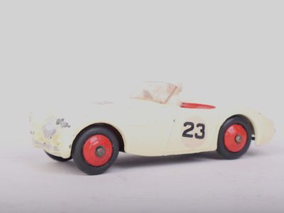a small toy car with a number 23 on it