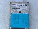 a hard drive with a blue sticker on it