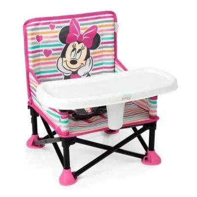minnie mouse high chair with tray and tray holder