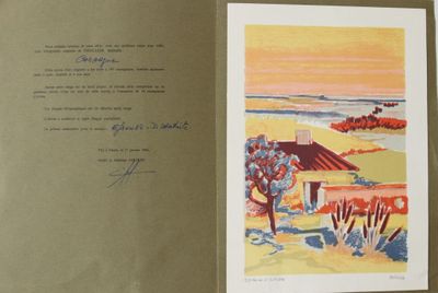 une photo d'un livre sur lequel figure l'image d'une maison