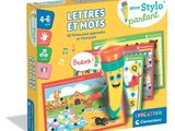 an image of a box of children ' s learning toys including a microphone