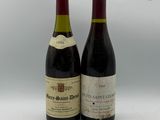 deux bouteilles de vin posées l'une à côté de l'autre sur une table