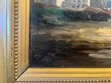 a picture of a painting on the wall of a building