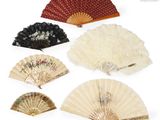 several different types of fan are shown on a white background