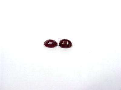 2 rubis ovales 3.78 cts 10x8x5.1 n°04750401