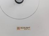 a close up of a light that is on a table