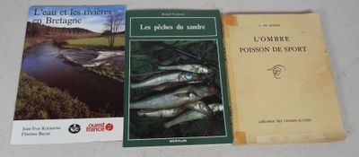 three books on a table, one of which is a fish and the other of which is a river