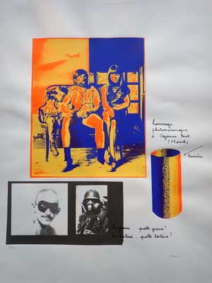 RAMON, hommage photomécanique à CEZANNE Paul, lithographie S…