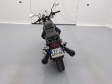 a motorcycle that is parked in a garage