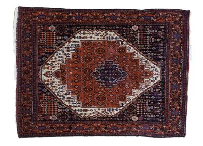 a close up of a rug on a white background