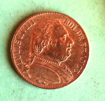 a penny with a picture of a man ' s face on it