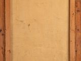 a painting of a wooden frame with a white background