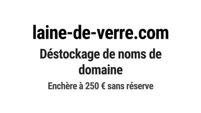 Nom de domaine laine-de-verre.com.