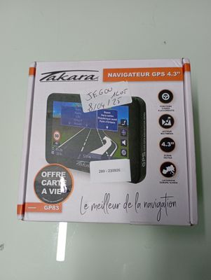 a box with a picture of a gps device on it