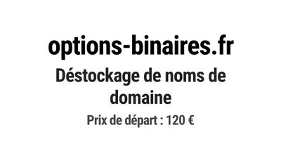 Nom de domaine options-binaires.