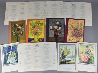 Compagnie Générale Transatlantique French Line - 12 MENUS du…