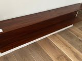 an image of a wooden shelf in a living room